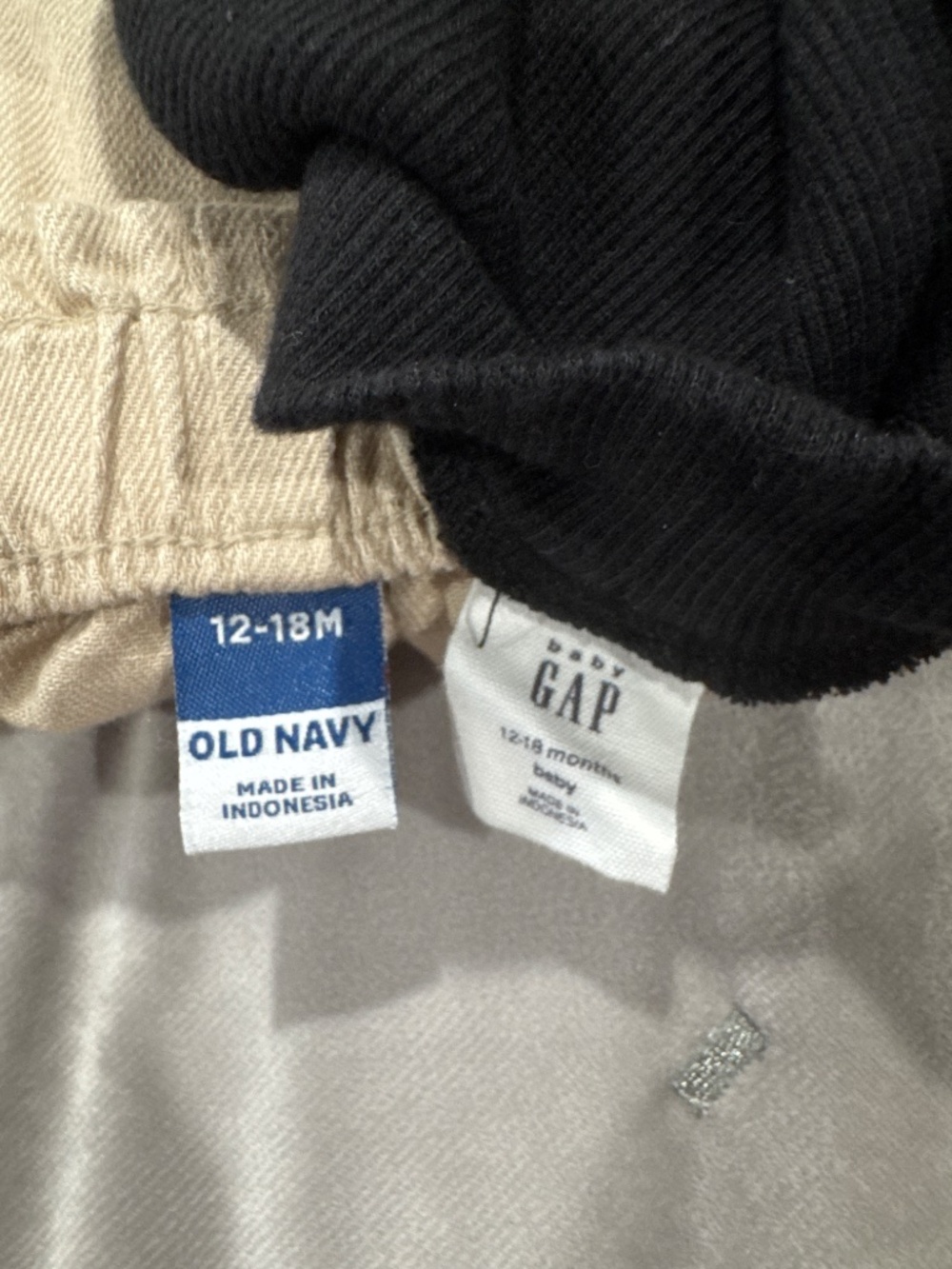 Baby clothes black bow print baby gap top and a wide leg old navy pants 12M -18M - Picture 7 of 7